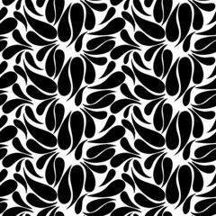 Ethnic  floral hand drawn doodle slyle seamless pattern