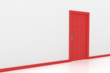 3d rendering of a door