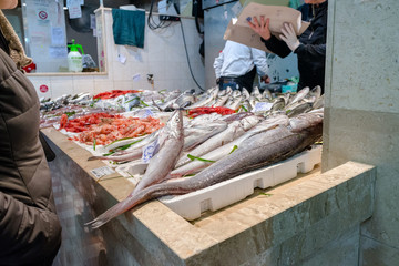 Sardegna, Cagliari, mercato del pesce di San Benedetto