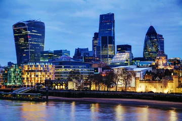 Foto op Plexiglas Londen Londen stad in de nacht