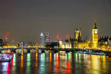 Fototapeta premium London with the Clock Tower and Houses of Parliament