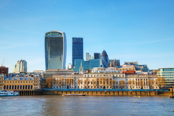 Fototapeta premium Financial district of London city