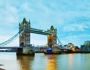 Fototapeta na wymiar Tower bridge in London, Great Britain