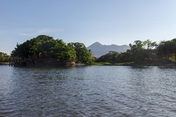 Fototapeta na wymiar Island or Isletas, of Lake Nicaragua near Granada, Nicaragua