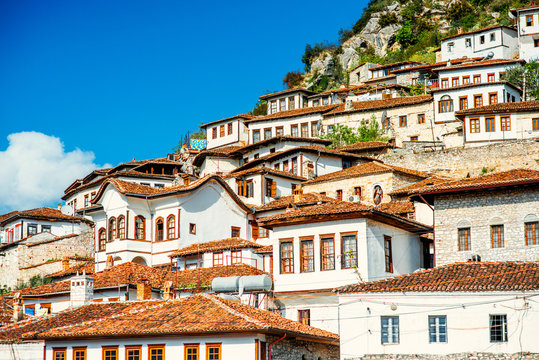 Windows in Berat city