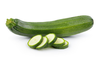 zucchini isolated on white background