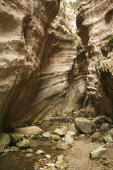 Narrow Avakas Gorge at Cyprus