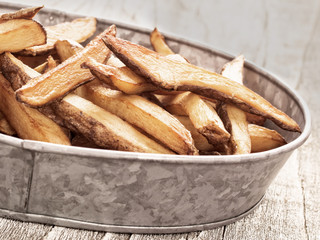 rustic natural cut french fries