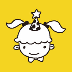 doodle birthday girl