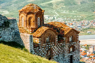 Deurstickers St. Theodores church in Berat © rh2010