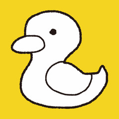 Doodle Yellow Duck