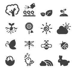 spring icon set