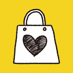 doodle love shopping