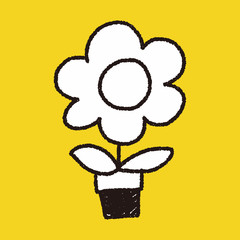 flower doodle drawing