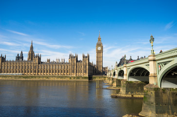 Fototapeta na wymiar Big Ben, London, Westminster abby 