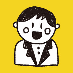 wedding groom doodle drawing