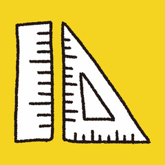 ruler doodle drawing