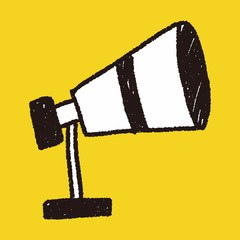 Telescope doodle drawing