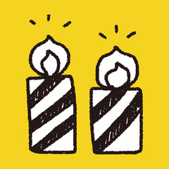 candle doodle drawing