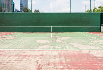 Half tennis court