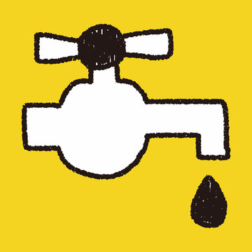 Faucet doodle drawing