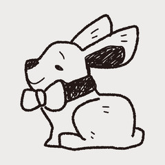 easter bunny doodle