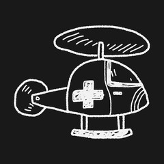 medical helicopter doodle