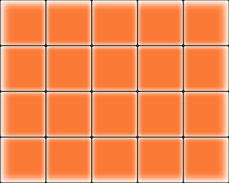 Orange wall tile