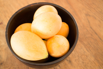 Ripe sweet marian plum thai fruit