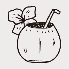 coconut milk doodle