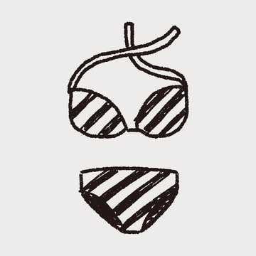 bikini doodle