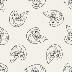Doodle Surf seamless pattern background