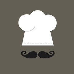 chef hat and whisker