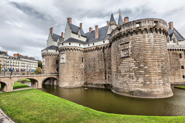 Fototapeta na wymiar Chateau des Ducs de Bretagne in Nantes