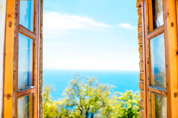 Naklejki  Okno z widokiem na morze