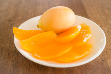 Ripe sweet marian plum thai fruit