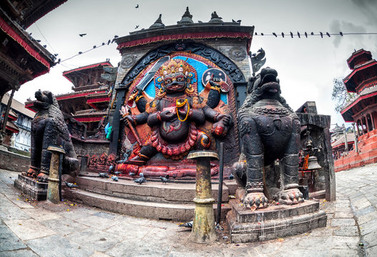 Bhairab statue in Nepal
