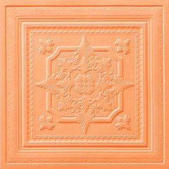 Patterns on the ceiling gypsum sheets