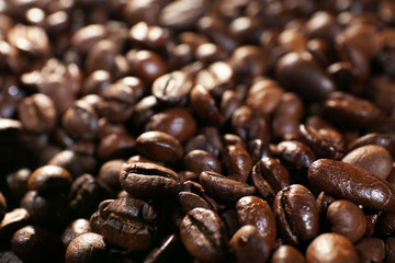 Coffee beans, closeup