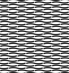 Black and white geometric seamless pattern, abstract background.