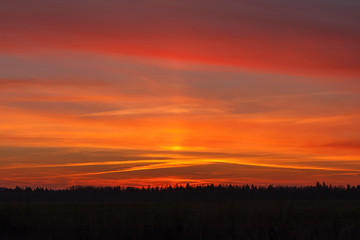 Obraz premium Red sunset