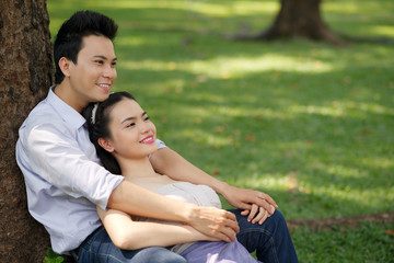 Serene Vietnamese couple