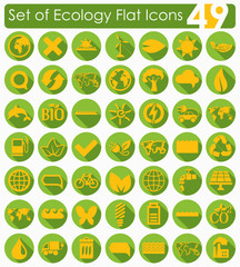 Set of ecology icons