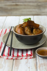Delicious braised pig knuckles