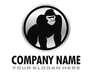 monkey gorilla ape logo image vector