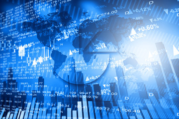 Stock market chart..