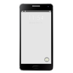 Realistic black mobile phone - 82282430