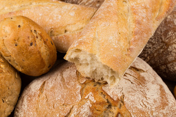 Close-up of traditional bread