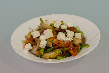 Salad with chicken
