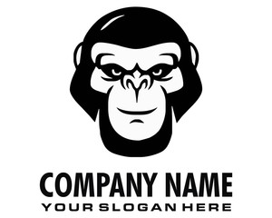 monkey gorilla ape logo image vector